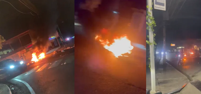 Apagones en Moca provocan protestas y quema de gomas por parte de residentes
