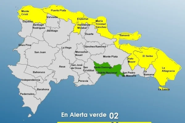 COE mantiene 10 provincias bajo alerta por efectos indirectos de huracán Erín